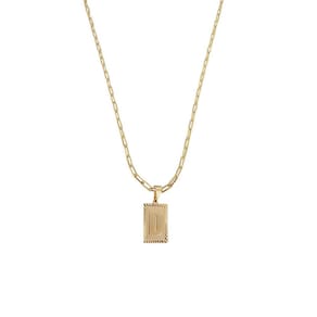 Cordão 60Cm Masculino Feminino Pingente Letra D Banhado Ouro