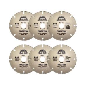 Kit 6 Disco Segmentado Tungstênio Para Madeira 110X20Mm Matz