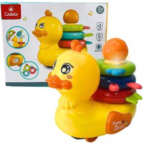 Brinquedos De Pato Com Argolas Luz, Som E Movimento Castela