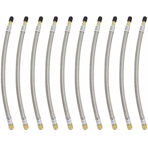 10 Prolongador Extensão Flexível Malha De Aço 270Mm