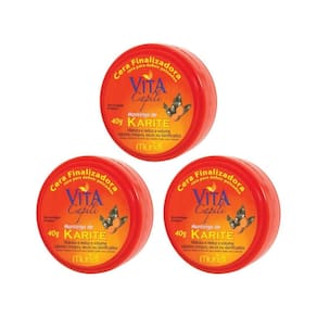 Cera Finalizadora Capilar Muriel 40G Karite - Kit Com 3Un