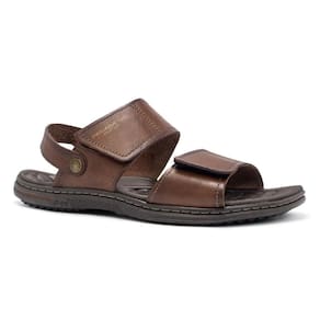 Sandália Pegada Masculina Couro Tiras Duplas 2 em 1 133303