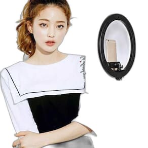 Iluminador Ring Light Anel Luz C Tripé 1,80 30Cm Youtubers
