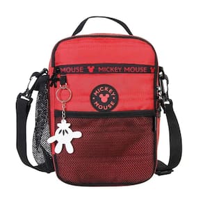 Lancheira Térmica Mickey Mouse Escolar Cor Vermelha - Xeryus