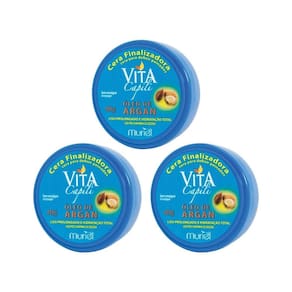 Cera Finalizadora Capilar Muriel 40G Argan - Kit Com 3Un