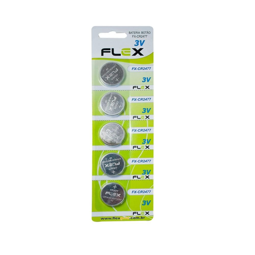 Bateria Cr 2477 Flex  Cartela 05 Unidades Fx-cr2477 [F108]
