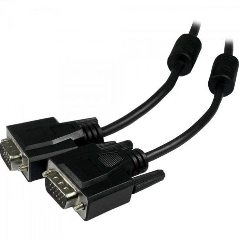 Cabo VGA HDB15M x HDB15M 15 MT Preto Com Filtro Storm [F002]