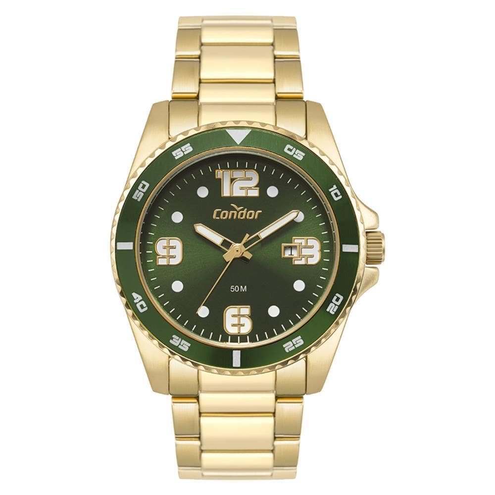 Relógio Condor Masculino Ref: Co2115Nad/4V Esportivo Dourado