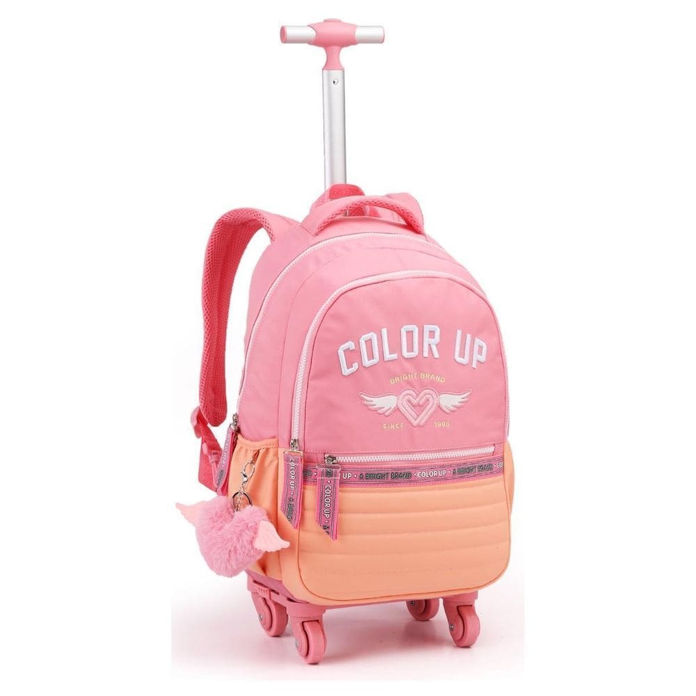 Mochila De Roda 18 Color Up Feminina Escolar Passeio
