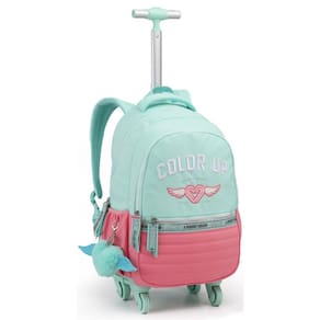 Mochila De Roda 18 Color Up Feminina Escolar Passeio