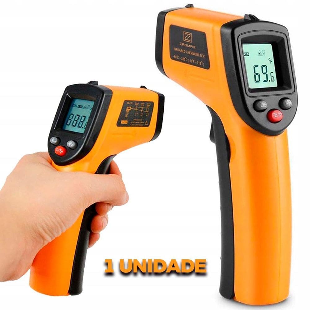 Termômetro Infravermelho Digital Alta Precisão E Bip Sonoro