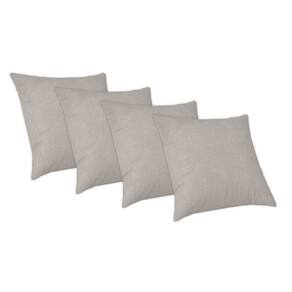 Kit 4 Capas De Almofada 50x50cm Decorativa Glamour Avelã