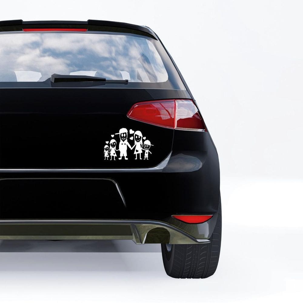Adesivo Para Carro Família Feliz Mod65