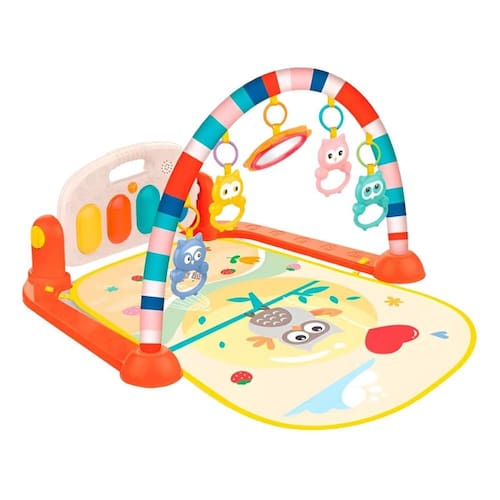 imagem-Tapete De Atividades Para Bebê Piano Lumi Laranja Maxi Baby