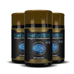 3X Fosfatil 500 Omega 3 + Fosfatidilserina 30Caps Hf