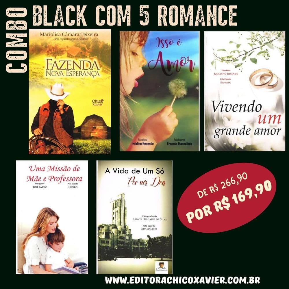 Combo Black com 5 Romances