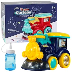 Trenzinho Azul Solta Bolhas Infantil Com Som E Luz - Castela