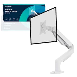 Suporte Para Monitor Articulado Pistão Gás 17 A 30`` Branco