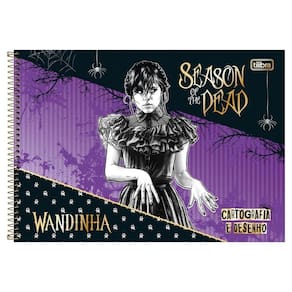 Caderno Cartográfia 80Fl Wandinha Season Of The Dead Tilibra