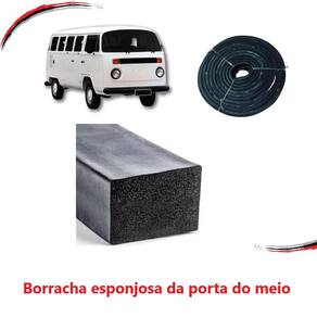 Borracha Porta Baixa Com Furo Kombi 57 A 74 Rolo 50 Mts [F103]