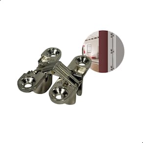 Dobradiça Invisivel 45X12Mm 180 Niquelada Criativa