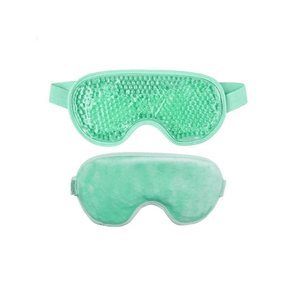 Máscara Térmica De Gel Enxaqueca Sinusite Olheiras -Verde