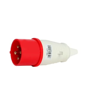 Plug Industrial 3p+t 32a Vermelho 6h 380/440v OMG 4276