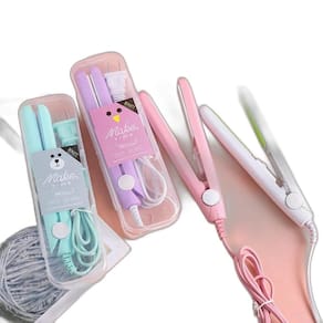 Mini Chapinha Cabelo Prancha Portátil De Bolsa Viagem Bivolt