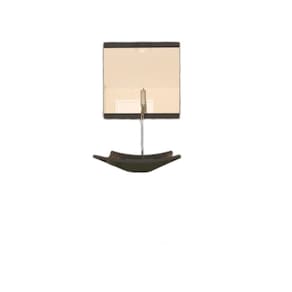 Gabinete De Vidro 40Cm Ac Com Cuba Quadrada - Grafite
