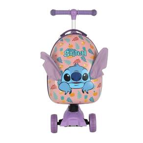 Mochila de Costas Com Patinete Luxcel Stitch Violeta