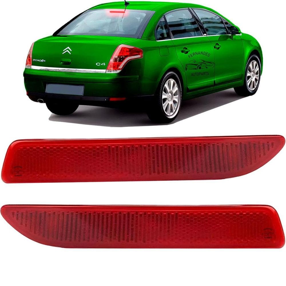 Par Refletor Parachoque Traseiro C4 Pallas 2009 10