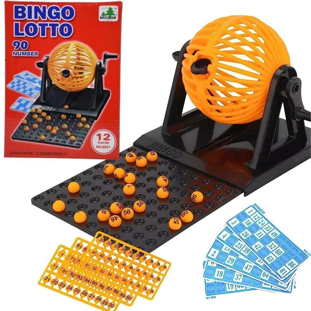 Brinquedo Jogo Bingo Com 90 Números 12 Cartelas - Castela