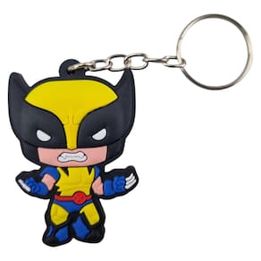 Chaveiro De Borracha Wolverine X-Men Com Detalhes Em Relevo