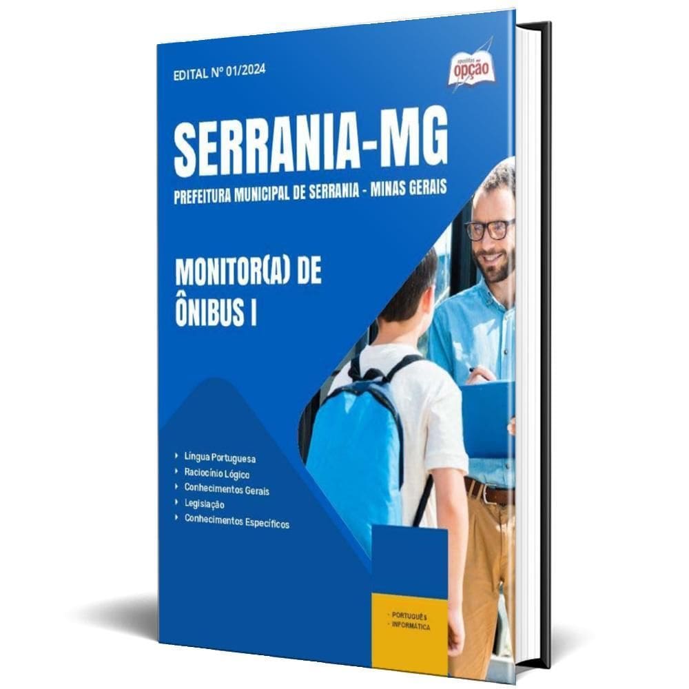 Apostila Prefeitura De Serrania Mg 2024 - MonitorA Ônibus I