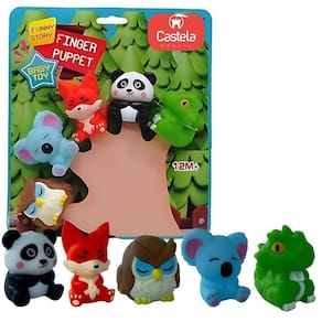 Brinquedo Infantil Dedoches De Animais Da Floresta - Castela