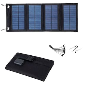 Placa Solar Usb Carregar Celular Fotovoltaica Camping 20W