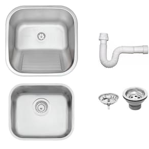 Cuba Tramontina Prime em Aço Inox Acet 40x34cm Válvula e Tanque Acet 40x40 e Sifão 94020102-94403107