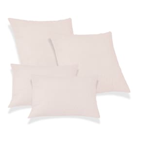 Kit 2 Capas de Almofadas 50x50 + 2 Capa 30x50cm Glamour Rose