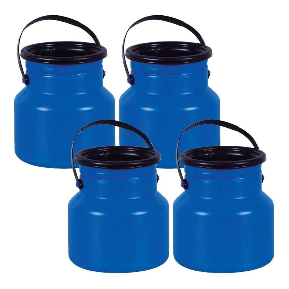 Kit 4 Leiteiras Galão Vasilhame Bombona Leite de 3 Litros