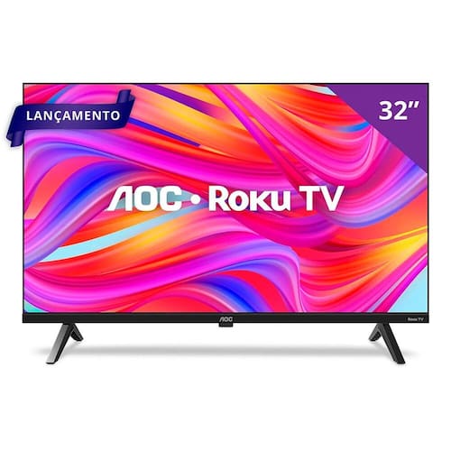 imagem-Smart TV 32 HD Roku TV 32S5045/78G AOC