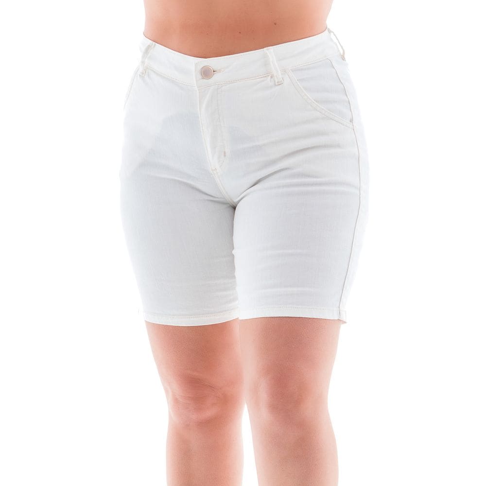 Bermuda Meia Coxa Jeans Feminina Arauto