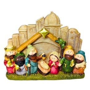 Presépio Natal Cartoon Koule Em Resina Decoração Ntalina