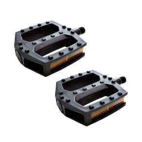 Pedal Bicicleta Plataforma Nylon Preto Metalciclo