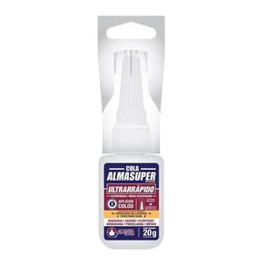 Cola Branca Almasuper Ultrarrápido Hanger AEP401 Instantânea 20g - Embalagem com 10 Unidades