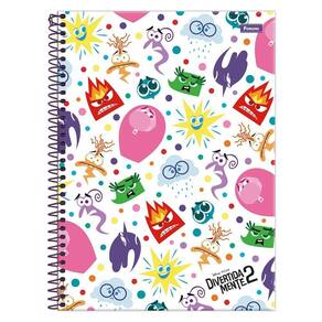 Caderno Univ 1 Matéria 80Fls Divertidamente 2 Branco Foroni