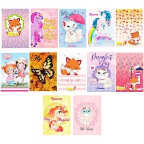 Kit 10 Caderno Grande Diferente 96 Fls Costurado Capa Dura