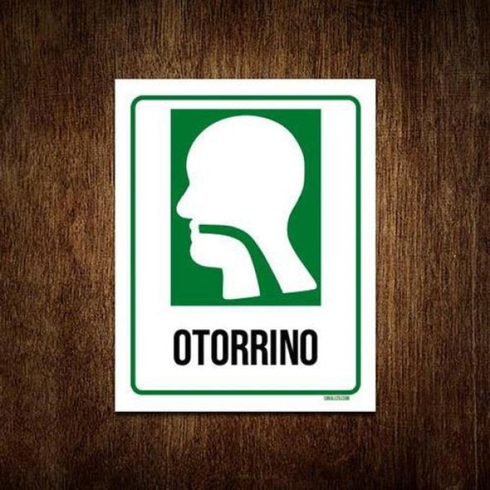 Kit 3 Placas Sinalização Hospitalar Otorrino