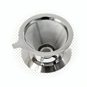 Filtro Permanente Café Reutilizável Aço Inox 103