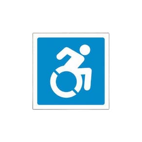 Placa Sinalização Deficiente Necessidades Especiais 27X27