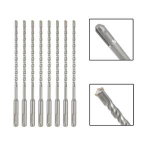 Jogo 8 Brocas Sds Plus 6X160 Mm Aço Carbono Tungstênio